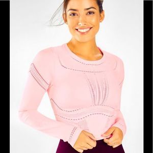 Fabletics Mesh long Sleeve Top NWT